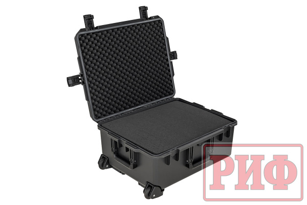 Кейс защитный ударопрочный РИФ 625x500x297 мм на колесах с телескопической ручкой