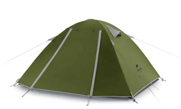 Палатка Naturehike P-Series 4-местная, алюминиевый каркас, зеленая