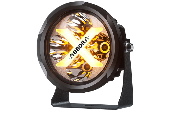 Светодиодные фары дальнего света AURORA 102 мм 40W с RGB подсветкой (комплект 2 шт)