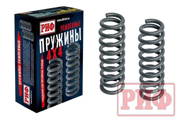 Пружины РИФ передние Toyota Prado 90/95 +100 кг лифт 2 Пружины РИФ передние Toyota Prado 90/95 +100 кг лифт 2