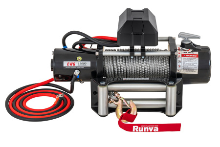 Лебёдка автомобильная электрическая 12V Magnum 12000 lbs 5443 кг (стальной трос)