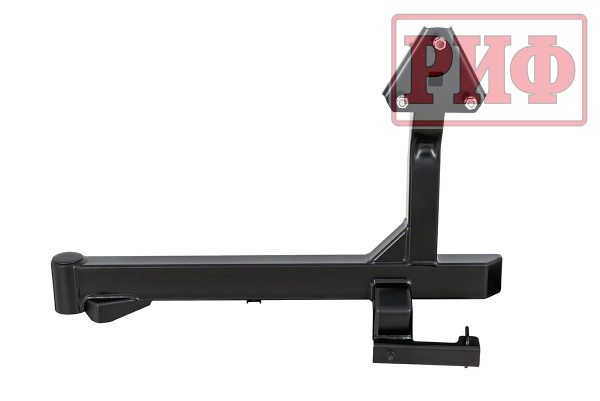 Бампер РИФ силовой задний Toyota Land Cruiser 200 2007-2015 c квадратом под фаркоп, калиткой и подсветкой номера, стандарт