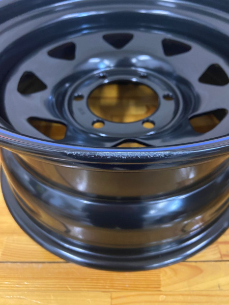 Диск усиленный Toyota Hilux 2.5D, 3.0D стальной черный 6x139,7 8xR16 d110 ET-10 (уценка)