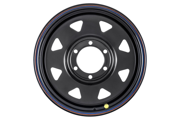 Диск усиленный Тойота Ниссан стальной черный 6x139,7 8xR17 d110 ET+25 (треугольник мелкий) Диск усиленный Тойота Ниссан стальной черный 6x139,7 8xR17 d110 ET+25 (треугольник мелкий)