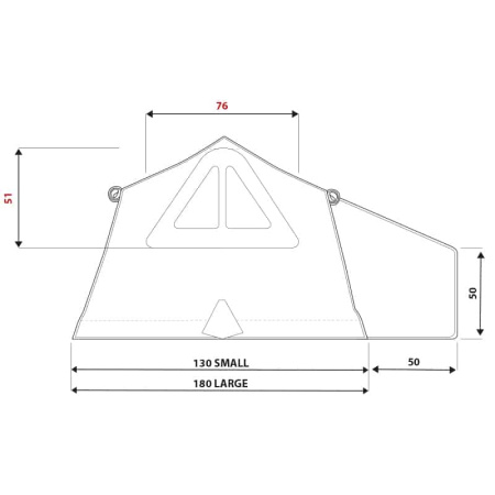 Палатка на крышу автомобиля AUTOHOME OVERCAMP SMALL, тент карбон, лестница 215 мм
