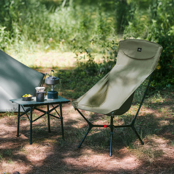 Кресло туристическое Naturehike Yamami YL01 складное, 81,5х56х99 см, до 140 кг, зеленое
