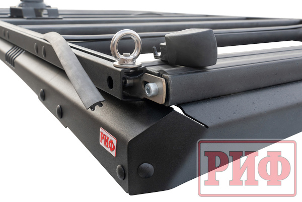 Багажник экспедиционный (платформа) алюминиевый РИФ 1200x2080 мм для TLC 200 (с крепежом)