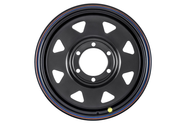 Диск усиленный Тойота Ниссан стальной черный 6x139,7 8xR17 d110 ET+30 (треугольник мелкий)