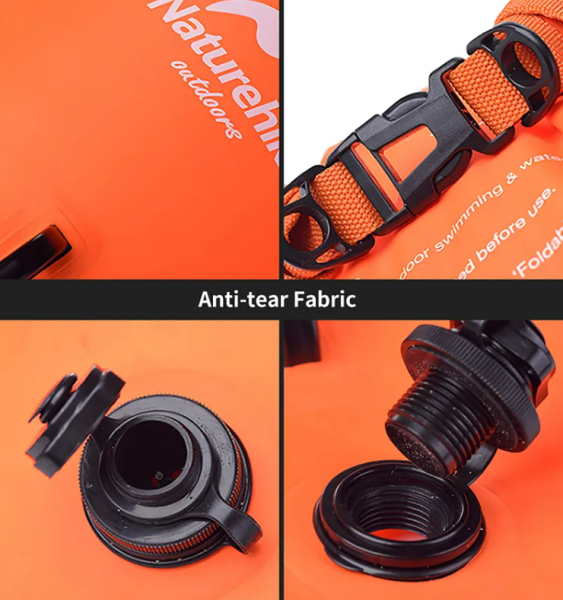 Гермомешок Naturehike туристический 18 л. ярко-оранжевый