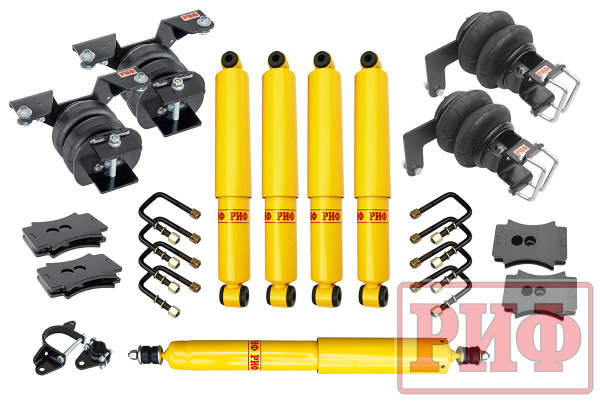 Лифт-комплект с пневмоподвеской РИФ для ГАЗ Соболь до 2018 30 мм