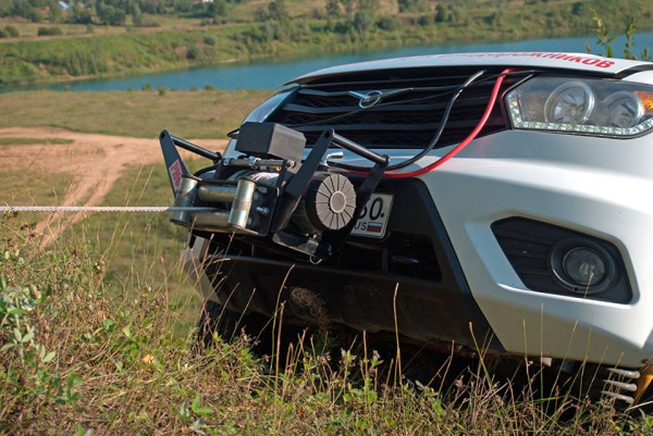 Фаркоп РИФ передний (переходник) для съемной лебёдки в штатный бампер УАЗ Патриот 2015+