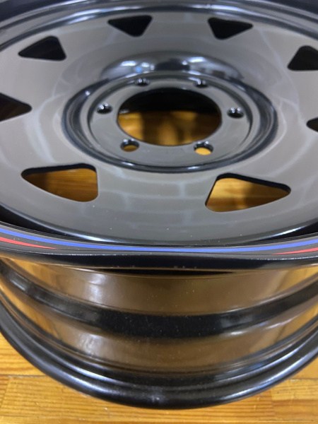 Диск усиленный Тойота Ниссан стальной черный 6x139,7 8xR18 d110 ET+20 (треуг.) (уценка)