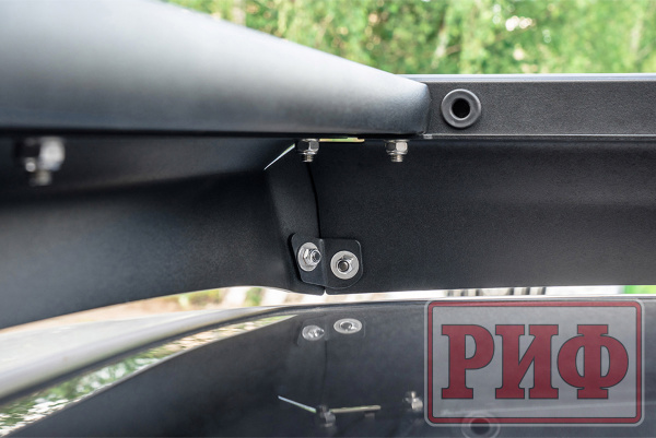 Багажник экспедиционный (платформа) алюминиевый РИФ 1250x2080 мм для Toyota Land Cruiser 80 (с крепежом)