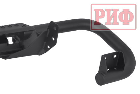 Бампер задний силовой/защита штатного бампера РИФ УАЗ Патриот 2015+ с квадратом под фаркоп, стандарт