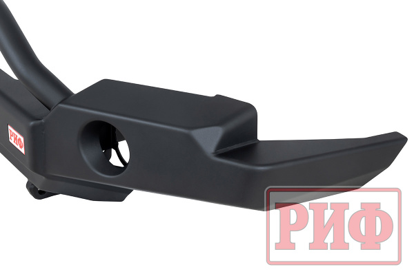 Бампер РИФ силовой передний для ГАЗ Соболь NN под штатные фары, с центральной защитной дугой