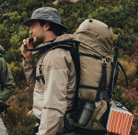 3 Рюкзак туристический Naturehike 70 л, коричневый 3 Рюкзак туристический Naturehike 70 л, коричневый