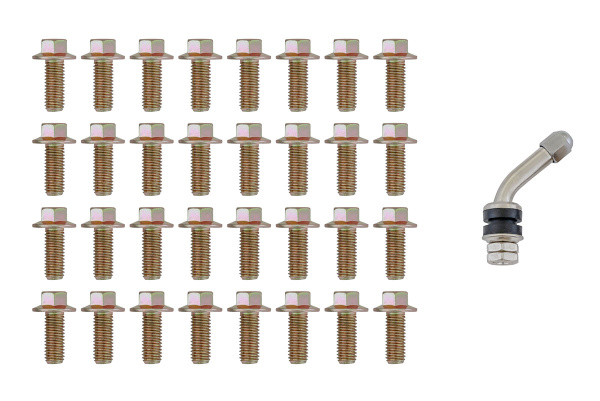 Диск усиленный стальной черный 6x139,7 10xR16 d110 ET-44 с бедлоком (оранжевый)