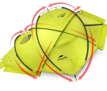 Палатка Naturehike Igloo Alpine, 2-местная, жёлтая