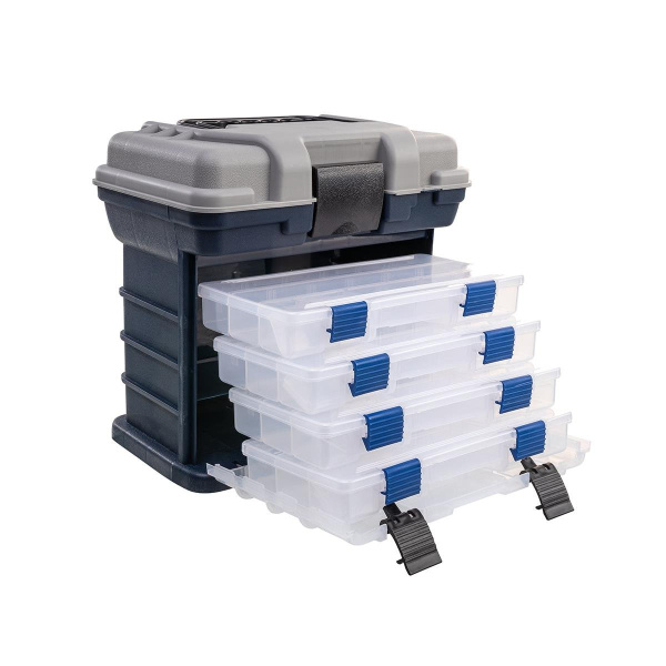 Ящик Premier Fishing для приманок 27х17.5х26.5 см, серый