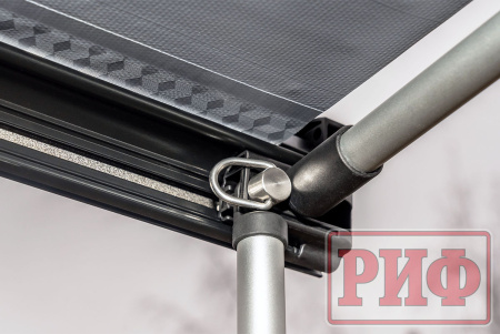 Маркиза автомобильная РИФ 2,5х2,5 м полуавтомат (винил) темно-серая