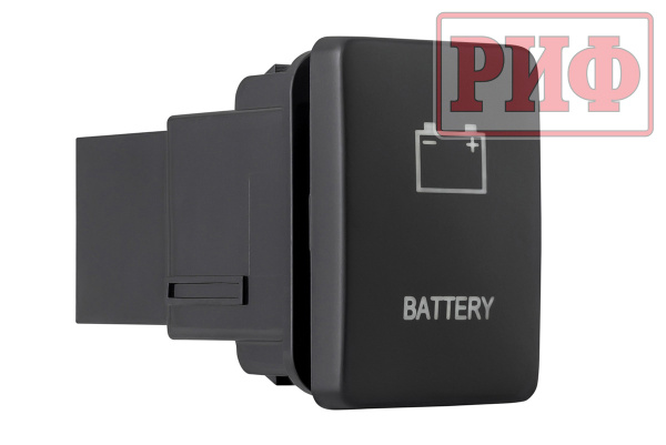 Кнопка ВКЛ/ВЫКЛ, голубой, BATTERY TOYOTA 32x22