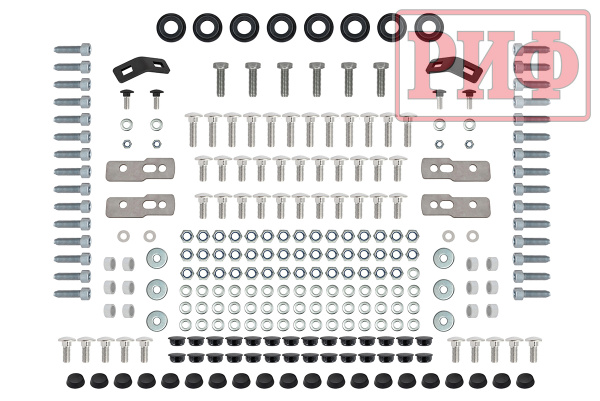 Багажник экспедиционный (платформа) алюминиевый РИФ 1350x1690 мм для Jeep Wrangler JL 2018+ (с крепежом)
