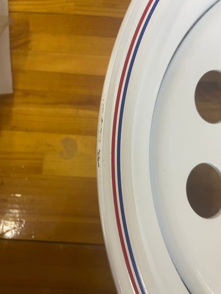 Диск усиленный Тойота Ниссан стальной белый 6x139,7 8xR17 d110 ET-10 (уценка)