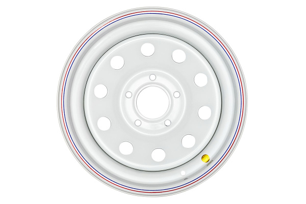 Диск Мерседес крашеный белый  5x130 8xR16