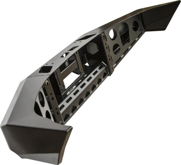 Бампер РИФ передний Nissan Navara D40 с доп. фарами без кенгурина до 2009