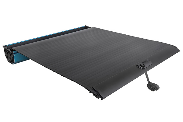 Крышка кузова РИФ для Changan Hunter Plus, роллета раздвижная 1650х1666 мм, алюминиевая, черная