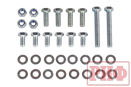 Бампер передний силовой/защита штатного бампера РИФ УАЗ Патриот 2015+ с защитой рулевых тяг стандарт