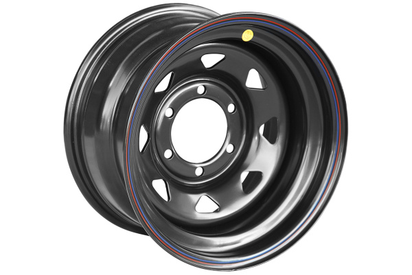 Диск усиленный Тойота Ниссан стальной черный 6x139,7 8xR15 d110 ET-19 (треуг. мелкий)