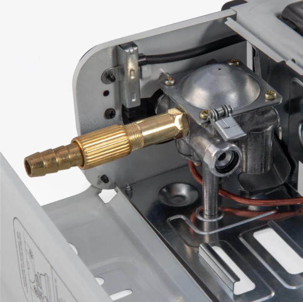 Плита газовая портативная "СЛЕДОПЫТ - PoweR" (с переходником), нержавеющая сталь