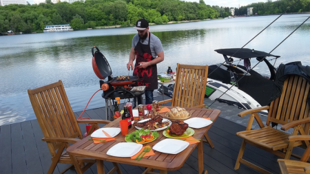 Гриль газовый O-GRILL 500MT красный, с термометром (в комплекте адаптер тип А)