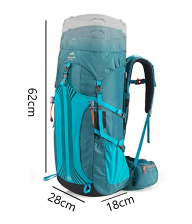 5 Рюкзак туристический Naturehike 45L, черный