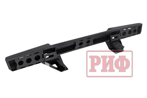 Бампер РИФ силовой задний для ГАЗ Соболь NN 4x4 с фонарями, возможностью установки фаркопа, стандарт