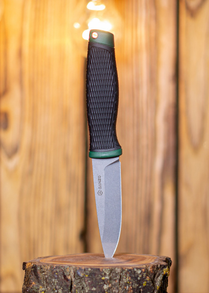 4 Нож складной GANZO G806, длина клинка 98 мм, черный c зеленым