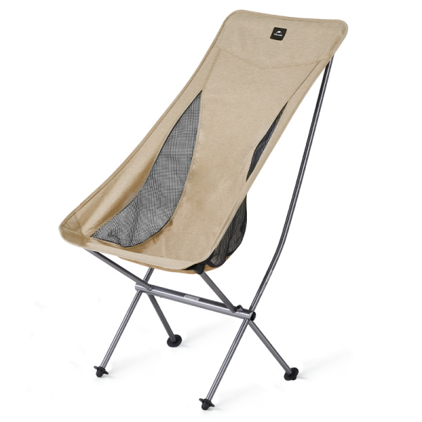 Кресло туристическое Naturehike Stellaluna L04 складное, светло-коричневое, высокая спинка,до 150 кг