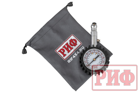 Манометр аналоговый 2" РИФ от 0 до 1 атм (черный)