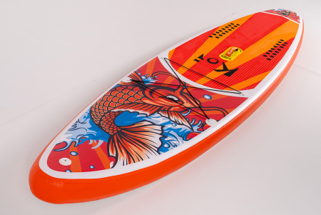 Сапборд надувной Feath-R-Lite KOI 335x83x15 см, оранжевый
