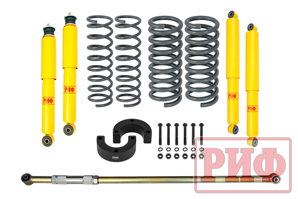 Лифт-комплект РИФ R-AIR ВАЗ Нива 21214М, Legend лифт 25 мм +0-50 кг