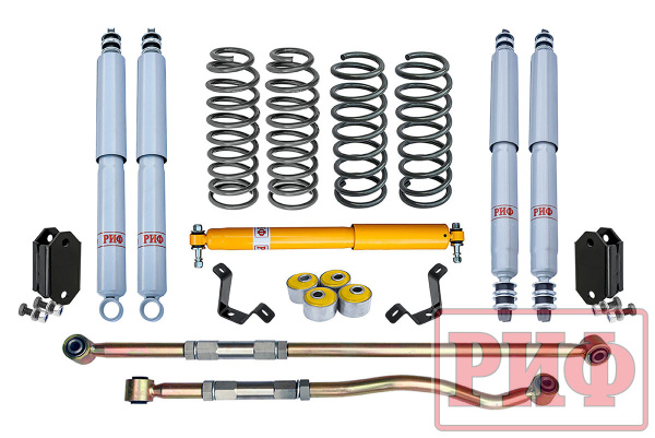 Лифт-комплект РИФ Gas для Toyota Land Cruiser 80/105 лифт 50 мм жесткий (постоянная нагрузка) Лифт-комплект РИФ Gas для Toyota Land Cruiser 80/105 лифт 50 мм жесткий (постоянная нагрузка)