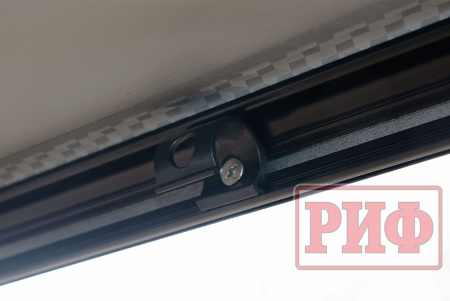 Маркиза автомобильная РИФ 2,5х2,5 м полуавтомат (винил) темно-серая