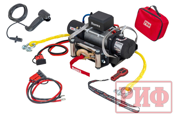 Лебёдка переносная РИФ 9500S c облегчённой площадкой и проводами