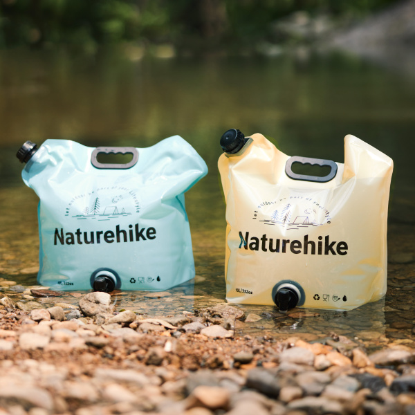 Канистра Naturehike Ling Wo для воды, 10 л., мягкая, голубая