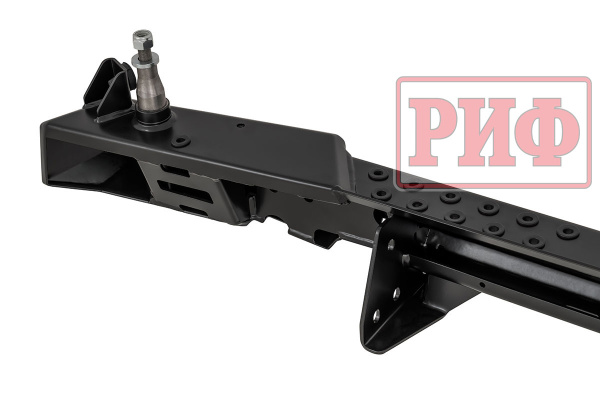 Бампер РИФ силовой задний УАЗ Буханка с фонарями, калиткой, возможностью установки фаркопа, стандарт