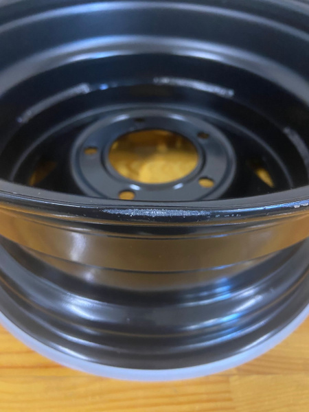 Диск усиленный для ВАЗ НИВА стальной черный 5x139,7 6,5xR15 d98,5 ET+35 (треуг.)(уценка)