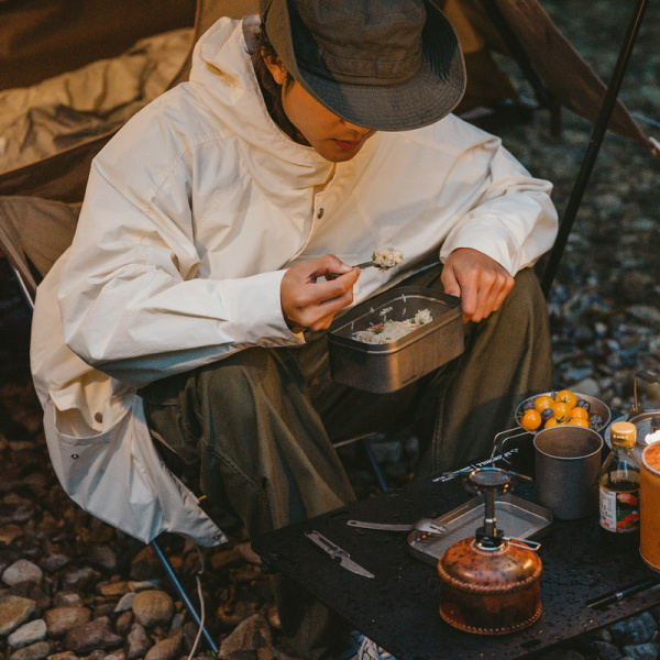 Набор столовых приборов Naturehike (нож, вилка, ложка), титан, в чехле
