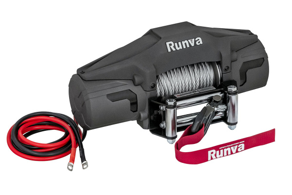 Лебёдка автомобильная электрическая 12V Runva EWV6000F 2722 кг (стальной трос)