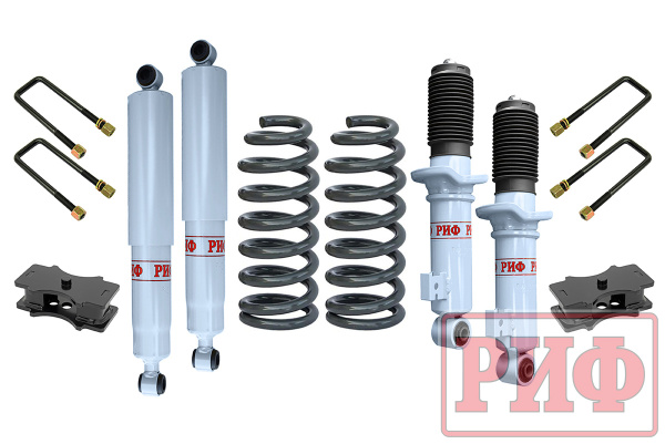 Лифт-комплект РИФ лайт газовый Mitsubishi L200 2015-2023, Fiat Fullback 2016+ лифт 40 мм